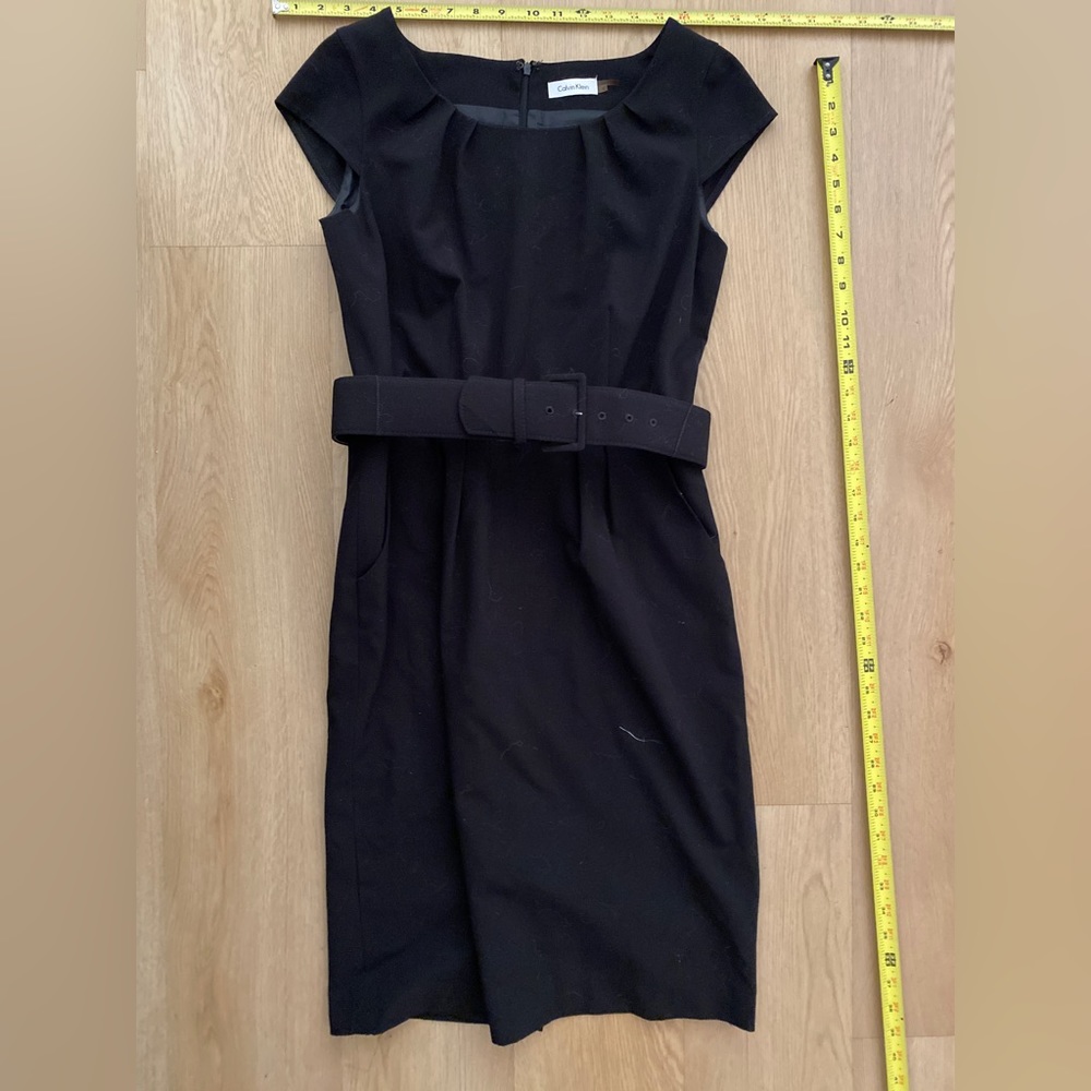 Calvin Klein LBD Work dress with Belt
